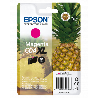 Epson 604XL T10H340 C13T10H34010 magenta original ink cartridge