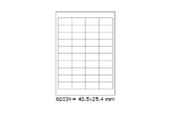 Selfadhesive labels 48,5 x 25,4 mm, 40 labels, A4, 100 sheets