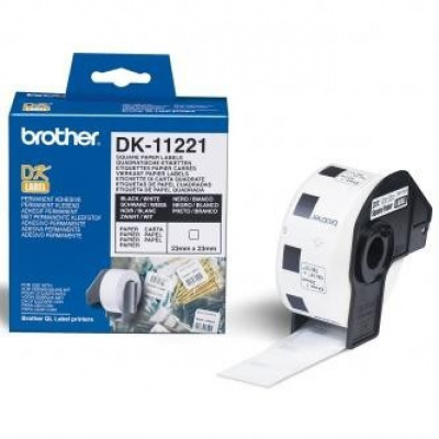 Brother DK-11221, 23mm x 23mm, paper labels, 1000 labels