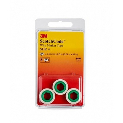 3M SDR Tape for marking cables and wires, digits (3 rolls in blister pack) 3 rolls with digit 9