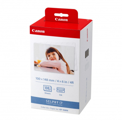 Canon 3115B001 KP-108IN, photo paper 108pcs, glossy, white