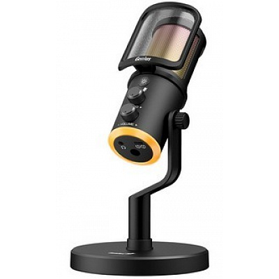 Genius MIC-S400U streaming microphone, black, RGB, USB-C
