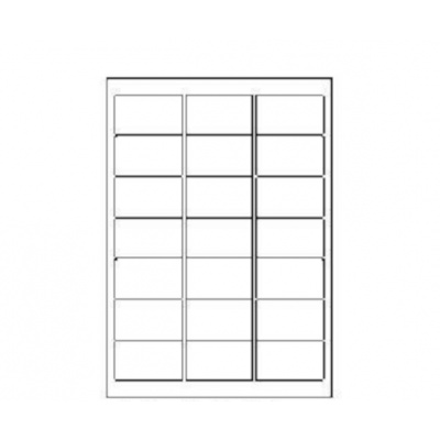 Self-adhesive labels 63,5 x 38,1 mm, 21 labels, A4, 100 sheets