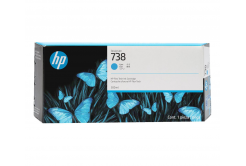 HP 738 676M6A cyan original ink cartridge