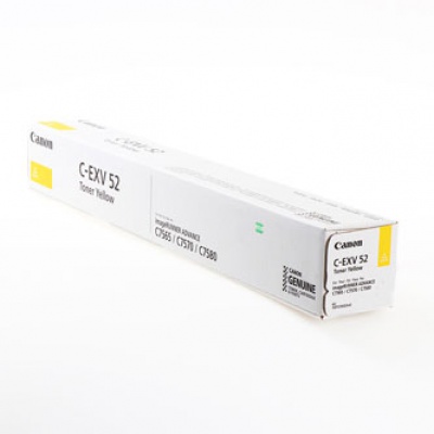 Canon original toner CEXV52, yellow, 66500 pages, 1001C002, Canon IRC7565i, IRC7570i, IRC7580i